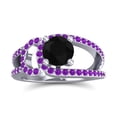 thumbnail image 1 of 2.50 Carat Round Cut Citrine & Amethyst Gemstone New Proposal Ring for Women Solid 14K White Gold Size 9 by Diamond-Capitals, 1 of 8