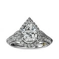 thumbnail image 1 of 2.50 Carat Shiny Pear Cut Natural Diamond Solitaire Wedding Ring for Ladies in Solid 950 Platinum Size 3.5 by Diamond-Capitals, 1 of 8