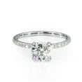 thumbnail image 1 of 2.50 Carat Solitaire Round Cut Natural Moissanite Diamond Beautiful Rings Solid 14K White Gold Wedding Ring for Women, 1 of 7