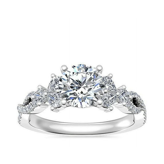 2.50 Ct Brilliant Round Cut Natural Diamond (F-G/VS1) Solitiare Engagement Ring for Women Solid 950 Platinum Size 9 By Diamond-Capitals