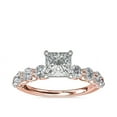 thumbnail image 1 of 2.50 Ct Princess Cut Shiny (D/VVS1) Moissanite Wedding Ring for Women Solid 14K Rose Gold Ring Size 6.5 Unique Jewelry by Diamond-Capitals, 1 of 6