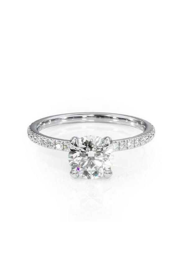 Eg IGS Certified 2.50 Ct Round Diamond Wedding Rings for her Solid 950 Platinum
