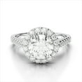 thumbnail image 1 of 2.50 Ct Solitaire Round Natural Moissanite Wedding Beautiful Rings for her Solid 18K White Gold, 1 of 9