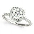 thumbnail image 1 of 2.50 Ct Stunning Solitaire Round Natural Moissanite Engagement Rings for Women Solid 18K White Gold, 1 of 5
