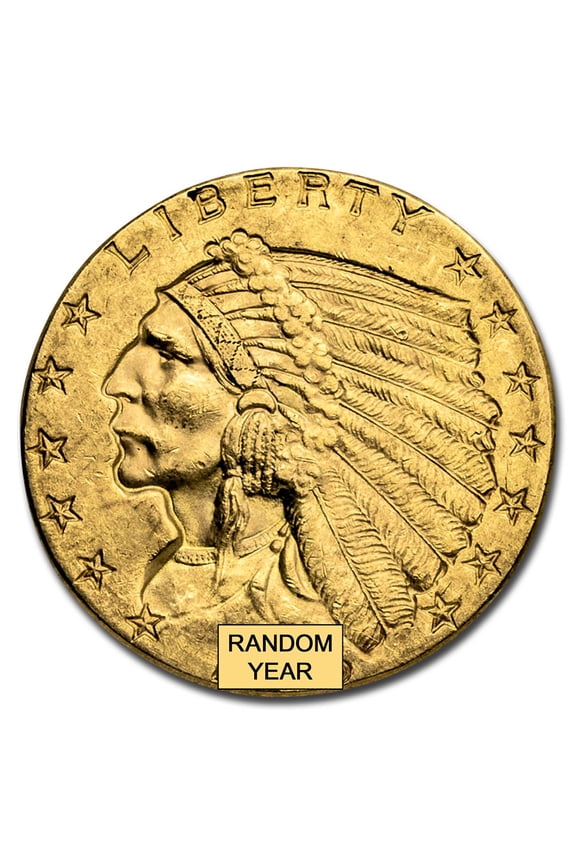 $2.50 Indian Gold Quarter Eagle BU (Random Year)