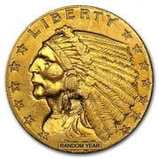 $2.50 Indian Gold Quarter Eagle Cleaned