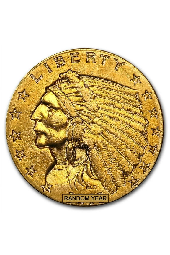 $2.50 Indian Gold Quarter Eagle (Cleaned)