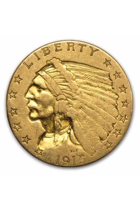 $2.50 Indian Gold Quarter Eagle (Damaged)