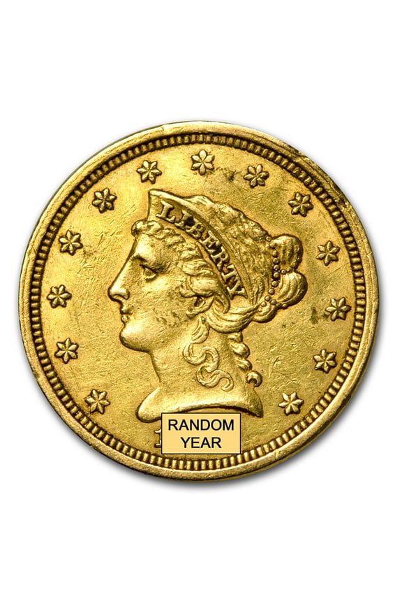 $2.50 Liberty Gold Quarter Eagle (Cleaned)