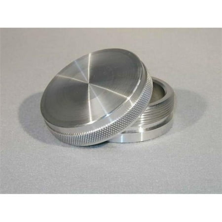 2.50 in. OD Weld-On Aluminum Bung Bung & Cap Kit with Aluminum Threaded Cap, Natural