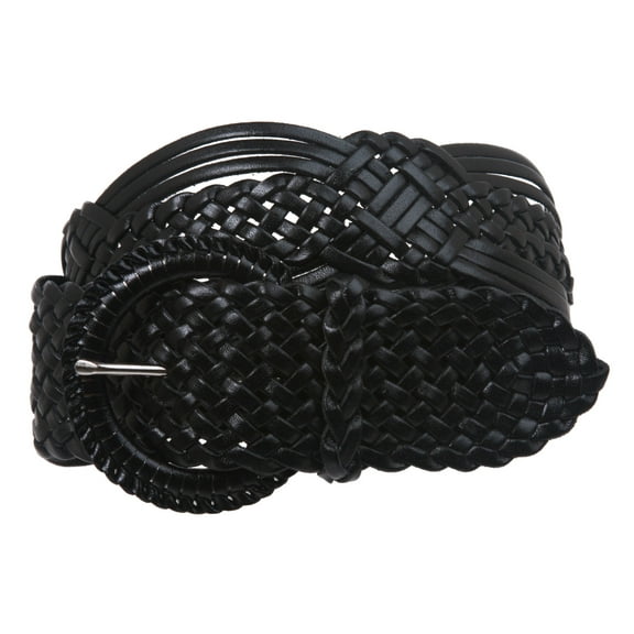 2" (50 mm) Genuine Leather Braided Woven Belt