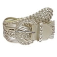 thumbnail image 1 of 2" (50 mm) Genuine Leather Braided Woven Belt, 1 of 4
