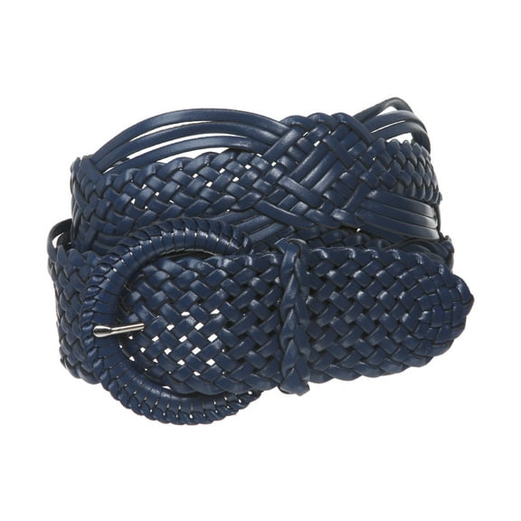 2" (50 mm) Genuine Leather Braided Woven Belt