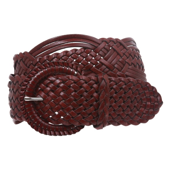 2" (50 mm) Genuine Leather Braided Woven Belt