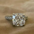 thumbnail image 1 of 2.50Ct Cushion Cut Lab-Created Diamond Gorgeous Women's Ring 14K White Gold Plated Silver, 1 of 4