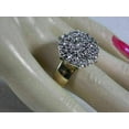 thumbnail image 1 of 2.50Ct Round Lab-Created Cluster Diamond Engagement Womens Ring 14K Yellow Gold Plated, 1 of 3