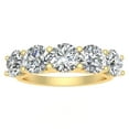 thumbnail image 1 of 2.50ctw Diamond Five Stone Wedding Band in 14k Yellow Gold, 1 of 4