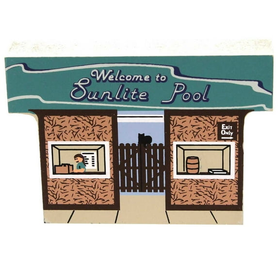 2.50In Sunlite Pool Entrance, Wood, Cincinnati Coney Island Csta2992