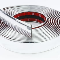 2"(50mm) Wide Automotive Chrome Trim Molding - 10Feet Car Body Side Trim Strip(Self Adhesive) Scratch-Proof Decorative for Truck RV Boat Exterior Interior Bumper Door