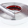 thumbnail image 1 of 2"(50mm) Wide Automotive Chrome Trim Molding - 10Feet Car Body Side Trim Strip(Self Adhesive) Scratch-Proof Decorative for Truck RV Boat Exterior Interior Bumper Door, 1 of 7