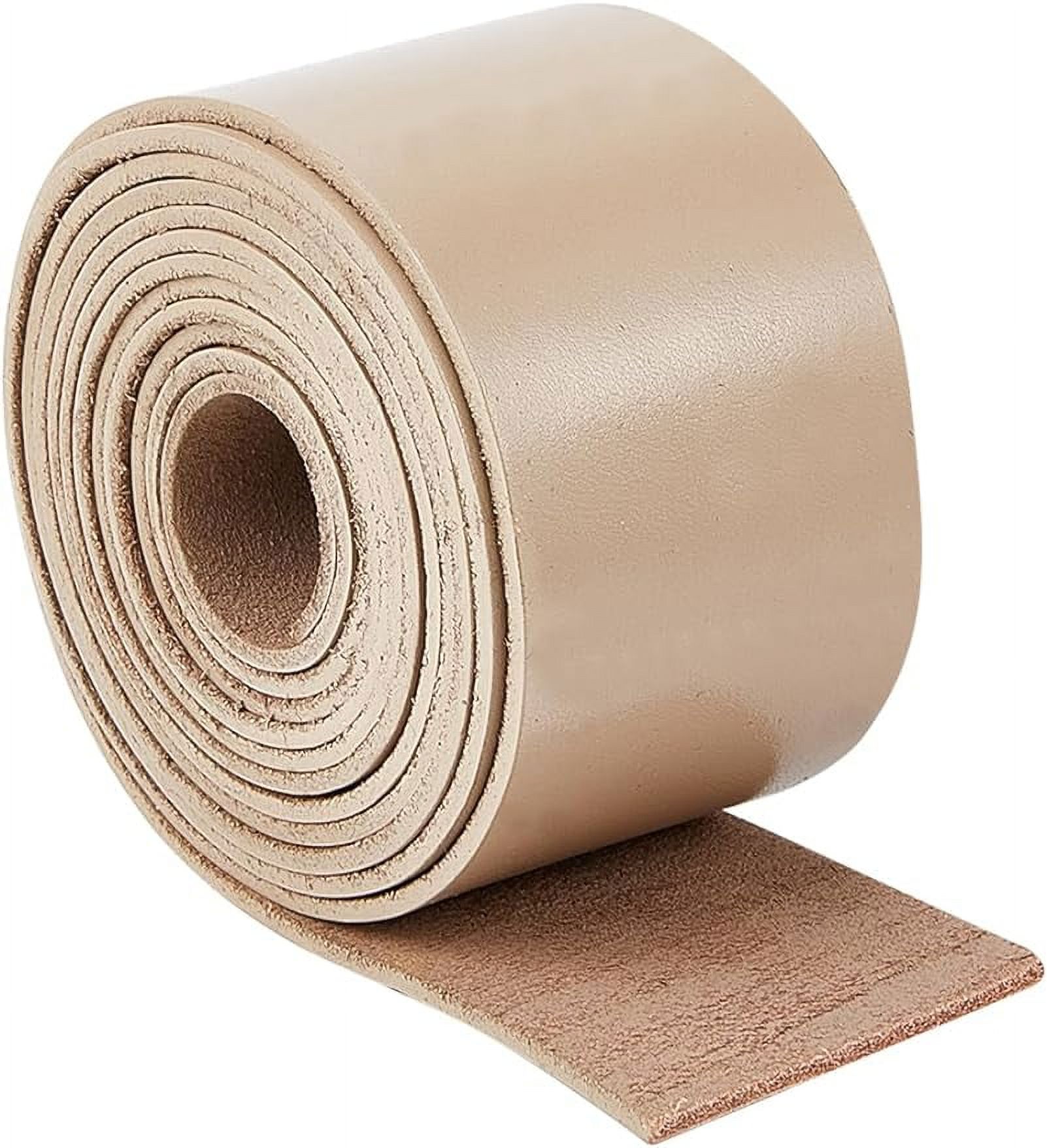 2"/50mm Wide Genuine Leather Strap 79" Long Cowhide Leather Strips 2mm