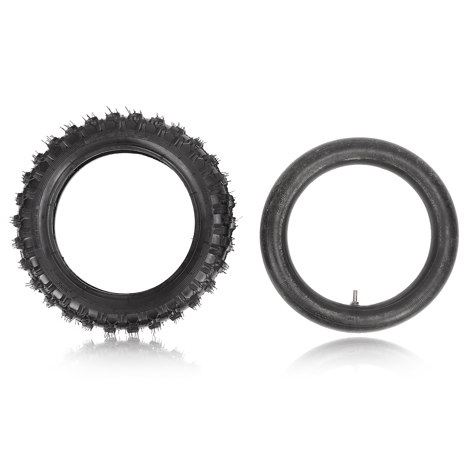 2.50x10in Tire Inner Tube Set with TR13 Straight Valve Stem for 50cc