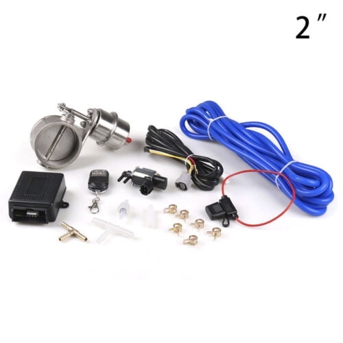 2'' 51mm Exhaust Control Valve Set Vacuum Actuator Closed Style + Remote Control
