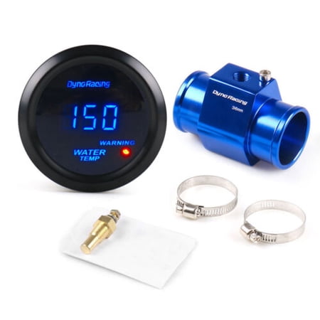 2" 52mm Digital Water Temperature Gauge Meter w/36mm Joint Pipe Sensor Adapter