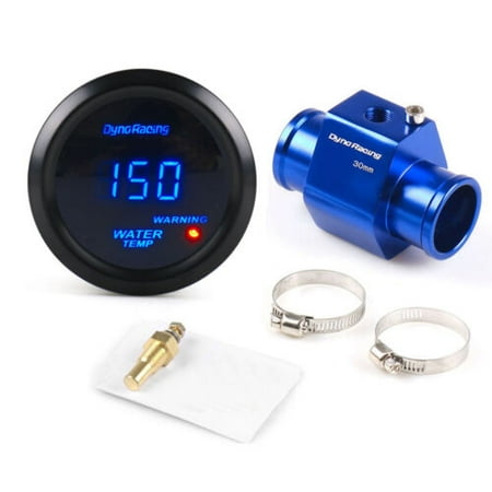 2" 52mm Digital Water Temperature Gauge Meter w/30mm Joint Pipe Sensor Adapter