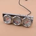 thumbnail image 1 of 2" 52mm Car 3 in 1 Triple Gauge Set Kit Volt Meter Water Temp Oil Pressure, 1 of 3