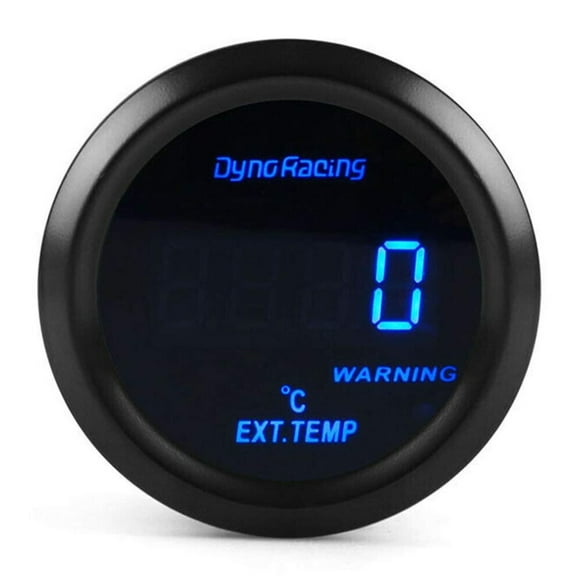2'' 52mm Digital LED Exhaust Gas Temp Gauge EGT Temperature Meter with Sensor for Most 12V Automotive Gasoline Vehicle