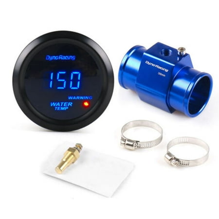 2" 52mm Digital Water Temperature Gauge Meter w/38mm Joint Pipe Sensor Adapter
