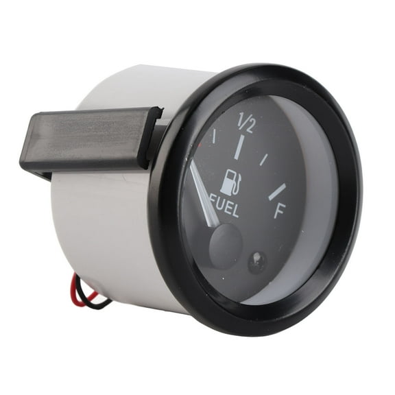 2'' 52mm Fuel Level Gauge, Pointer 12V Car Fuel Tank Meter With LED Backlight Rim Automotive Gauges With Fittings
