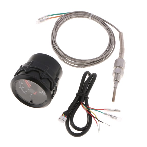 2 "52mm LED Car Exhaust erature Temp Meter EGT with Sensor New