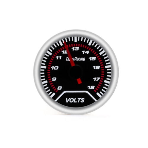 2" 52mm LED Pointer Auto Car Volt Meter Voltmeter Voltage Gauge Smoke Face 8-18V