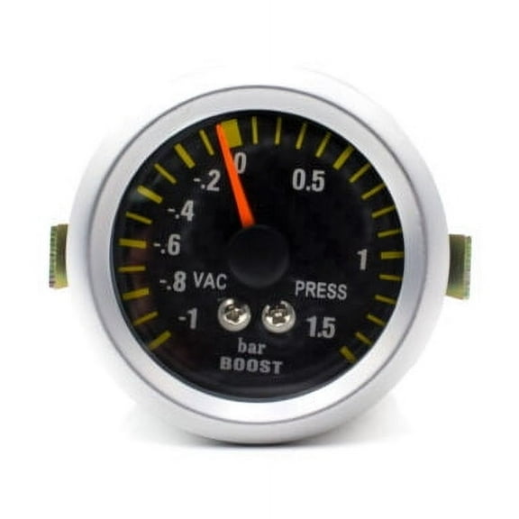 2'' 52mm Pointer LED 0~1.5 Bar Turbo Boost Gauge Vacuum Pressure Car Meter