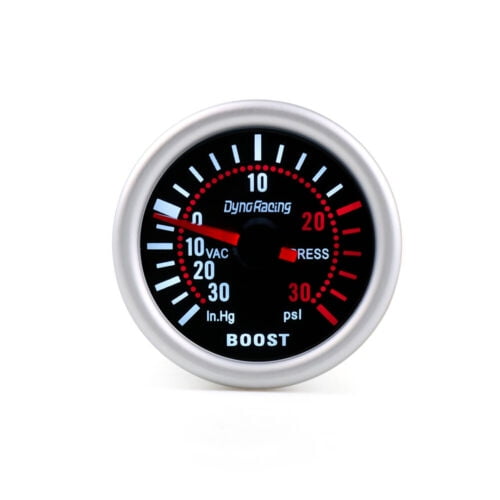 2" 52mm Psi Pointer White LED Turbo Boost Gauge Vacuum Press Meter Somke Face