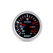 2" 52mm Psi Pointer White LED Turbo Boost Gauge Vacuum Press Meter Somke Face