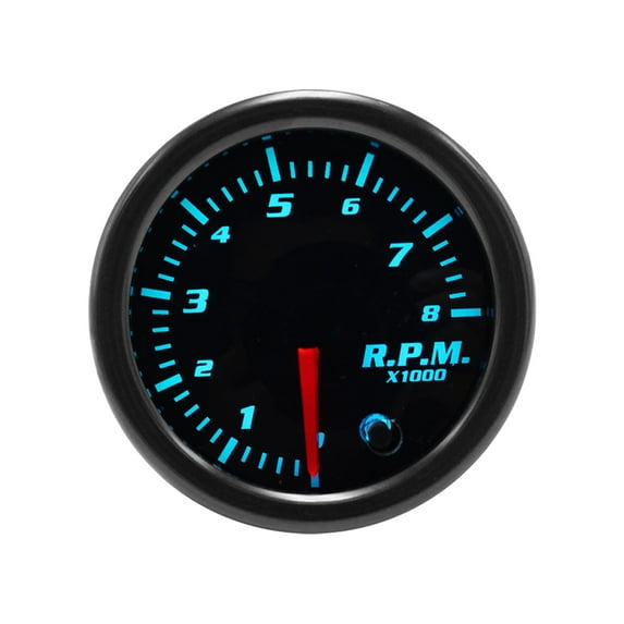 2" 52mm Tacho Gauge 7 Color LED Car Pointer Tachometer Tacho Gauge Meter 0-8 RPM