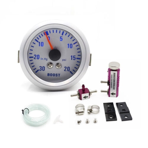 2" 52mm Turbo Boost Gauge Psi Car Pressure Meter w/Boost Controller Kit Purple