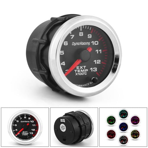 2" 52mm Universal 7 Color Exhaust Gas Temp Gauge Pointer EGT Temperature Meter