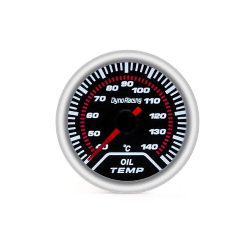 2" 52mm Universal Car Smoke Lens LED Pointer Oil Temp Temperature Gauge Meter
