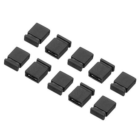 2.54mm Closed Short Circuit Cap Jumper Cap Blocks Connector, Black 40 Pack