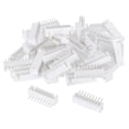 thumbnail image 1 of 2.54mm Connector 9 Pin Male Adapter Right Angle Pin Header White Socket for Wire to Board Connection, 100 Pack, 1 of 6