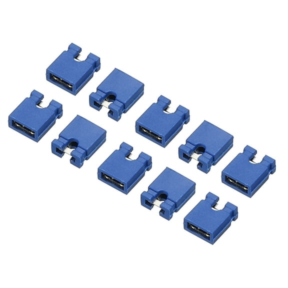 2.54mm Jumper Caps Shunts Short Circuit Connection Pin Blocks, Blue 100 Pack
