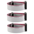 thumbnail image 1 of 2.54mm Pitch 16 Pins 16 Wires F/F IDC Connector Flat Ribbon Cable 30cm 3pcs, 1 of 3
