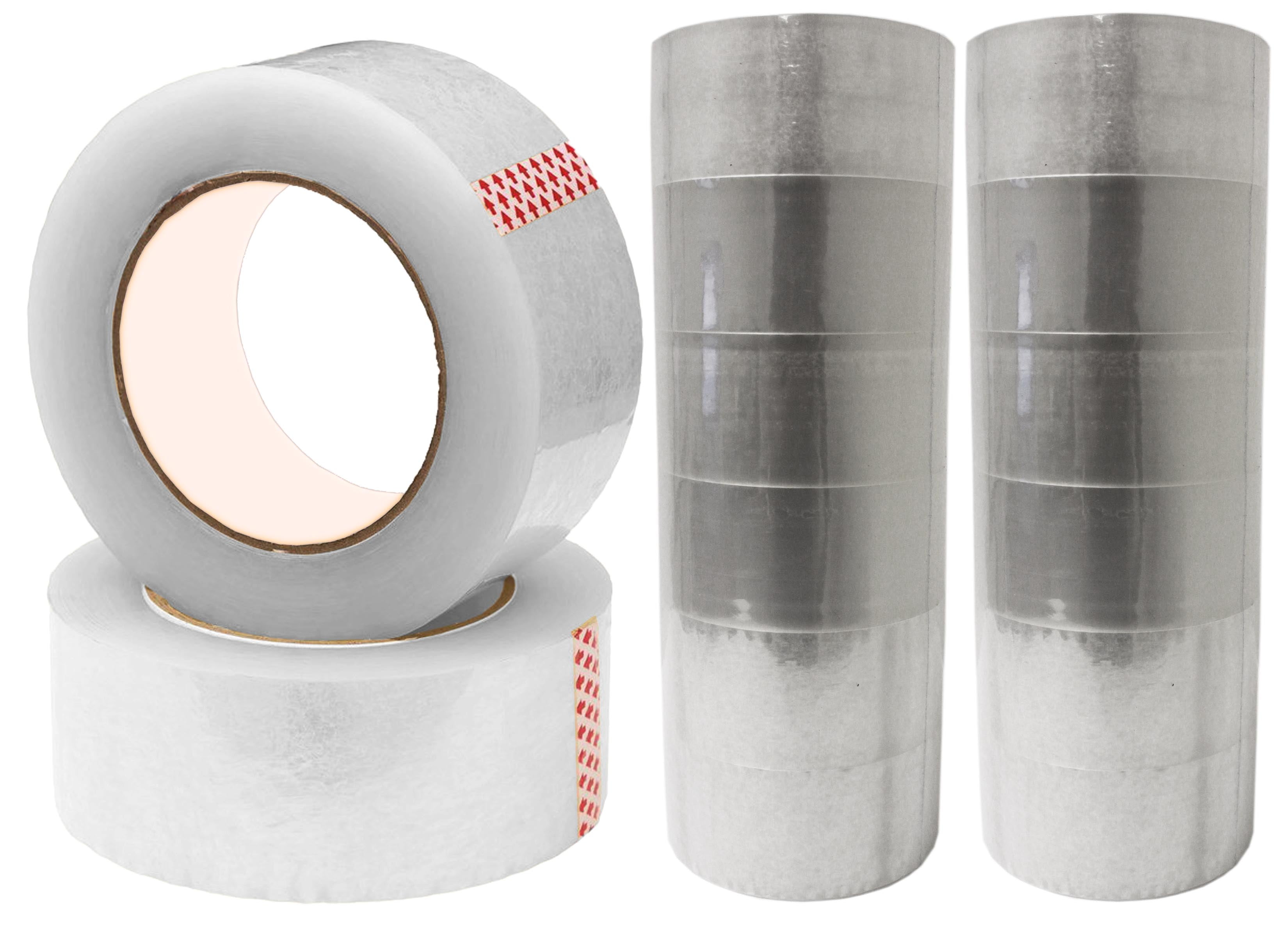 2" 55 yds Super Clear Heavy Duty Packaging Tape 6PK Clear Transparent All-Purpose Glossy Material for Office, School and Home Carton Sealing Tape for Shipping and Moving by WholesaleArtsFrames-com