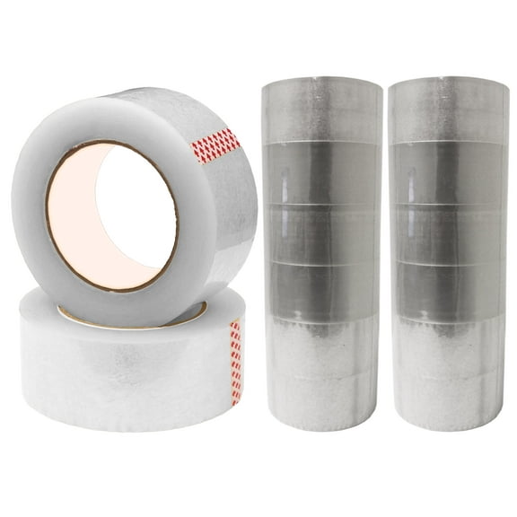 2" 55 yds Super Clear Heavy Duty Packaging Tape 6PK Clear Transparent All-Purpose Glossy Material for Office, School and Home Carton Sealing Tape for Shipping and Moving by WholesaleArtsFrames-com