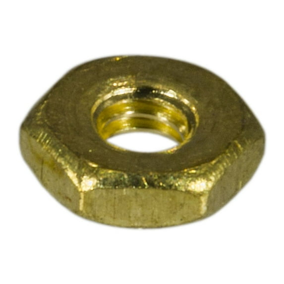 #2-56 Brass Coarse Thread Hex Machine Screw Nuts MSNB-046 (100 pcs)
