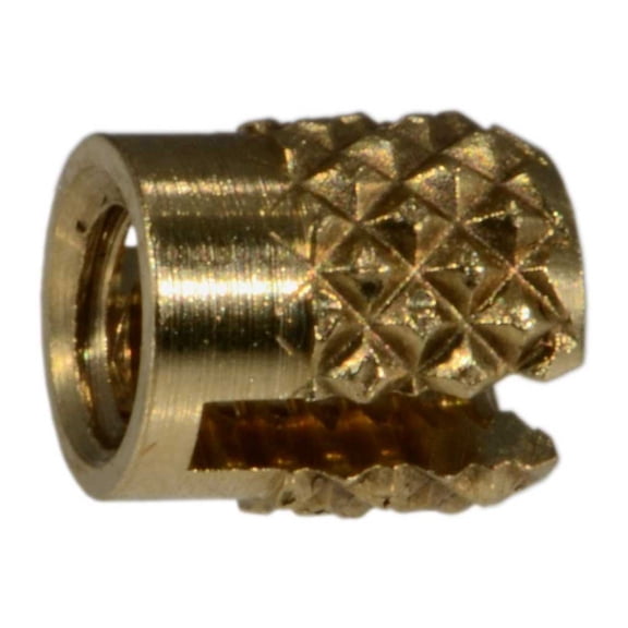 #2-56 Flush Brass Coarse Thread Inserts (12 pcs.)